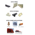 Chemical plastique Cpvc tuyau et accessoires résine